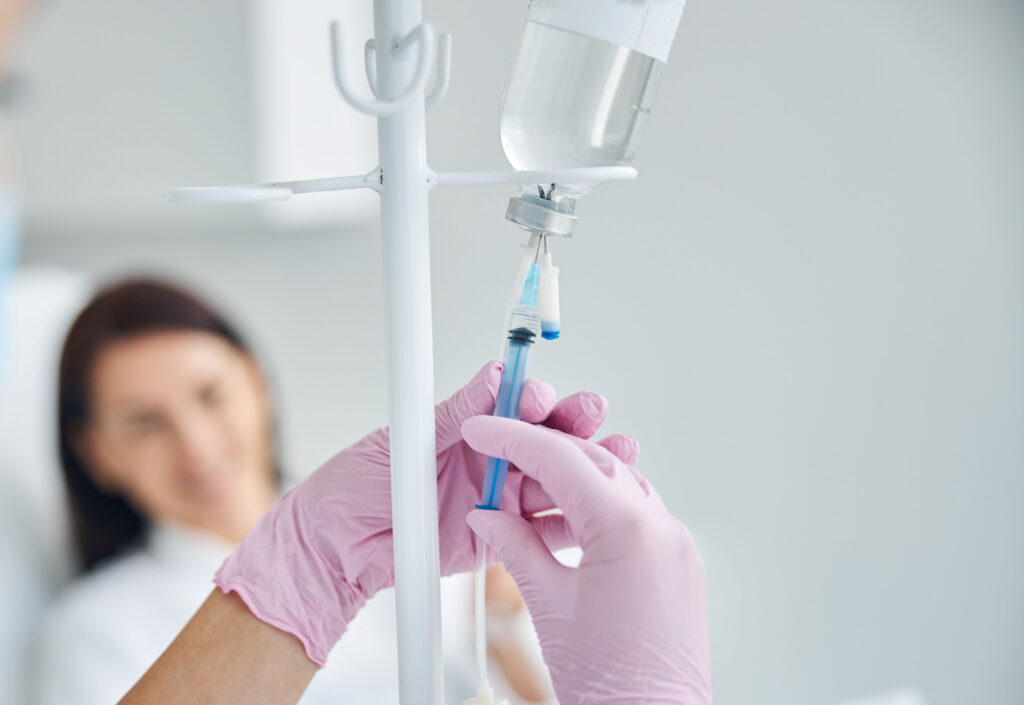 Infusionstherapie in der einer Arztpraxis