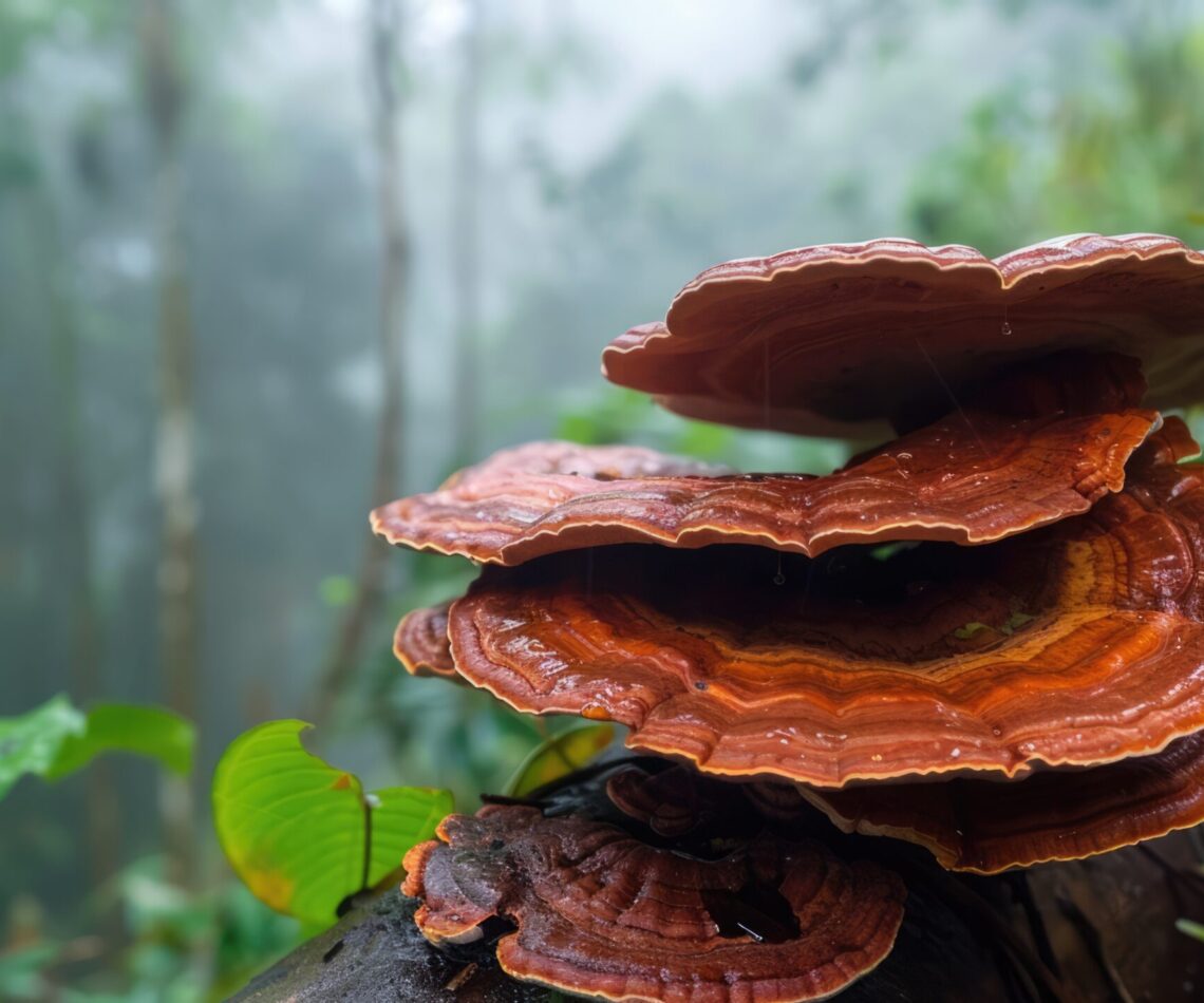 reishi mushroom, Ganoderma lucidum