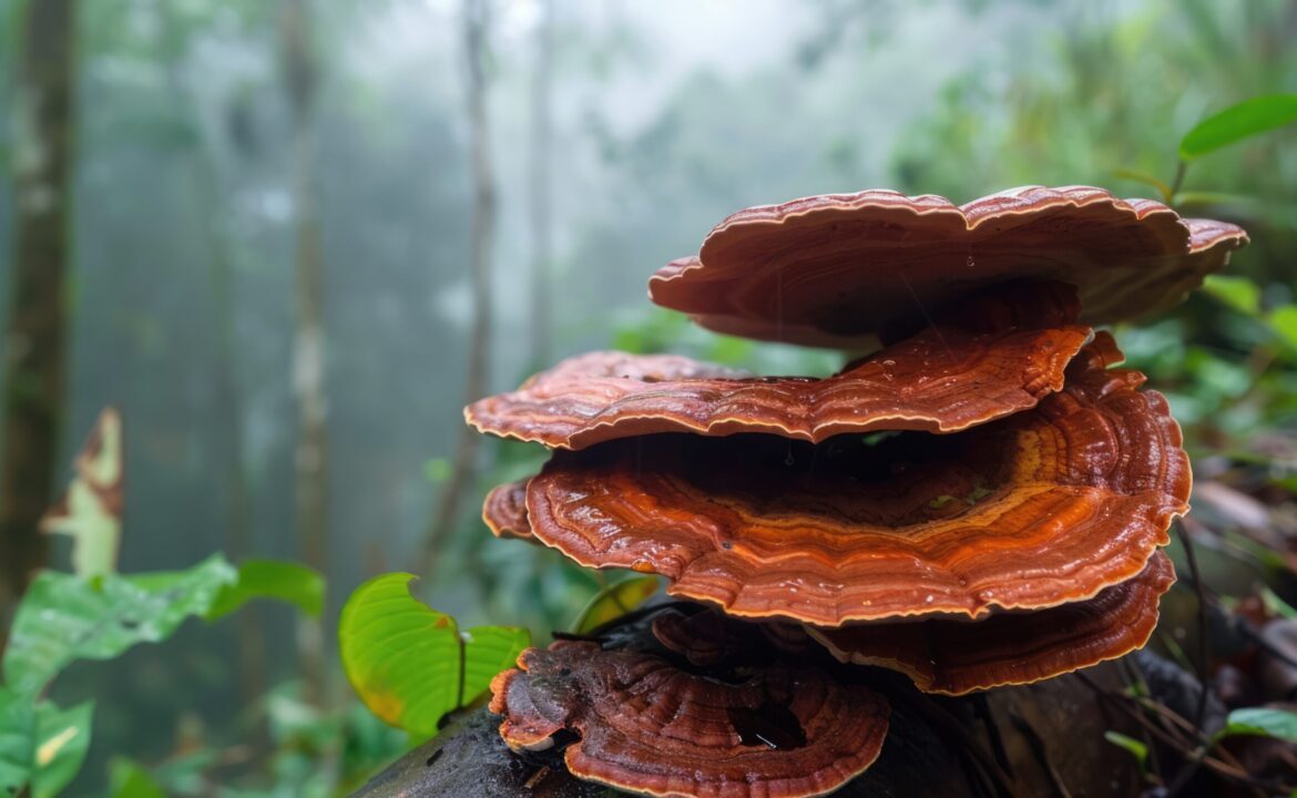 reishi mushroom, Ganoderma lucidum