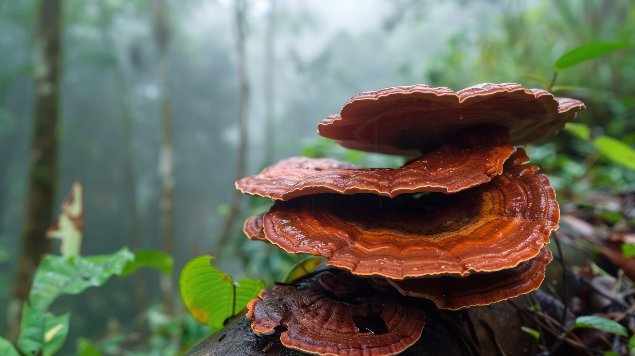 reishi mushroom, Ganoderma lucidum