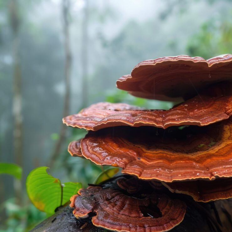 reishi mushroom, Ganoderma lucidum