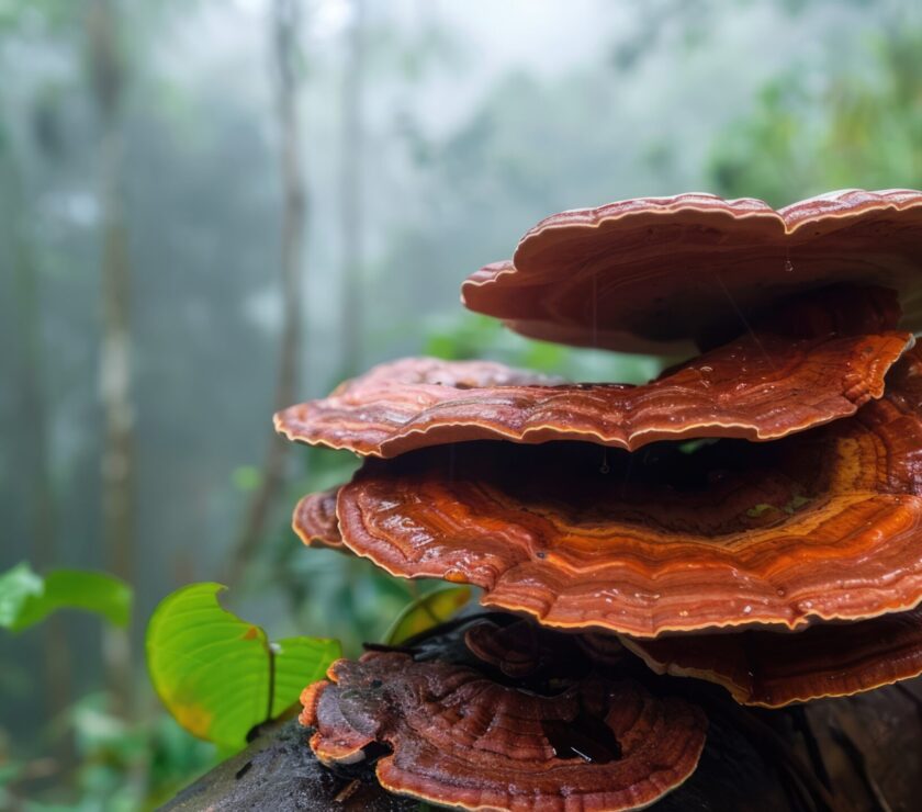 reishi mushroom, Ganoderma lucidum